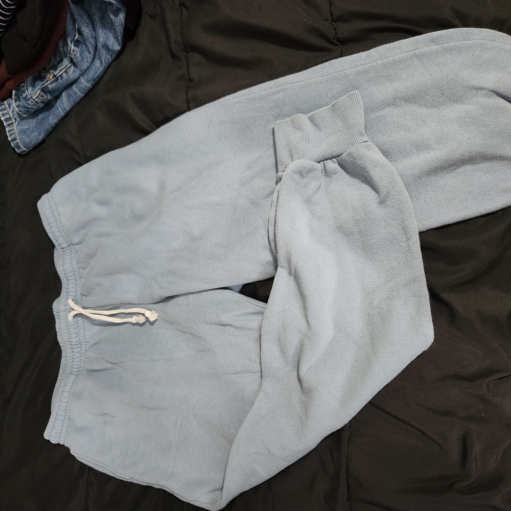 Light Blue Sweatpants with Drawstring - Picture 2 of 2